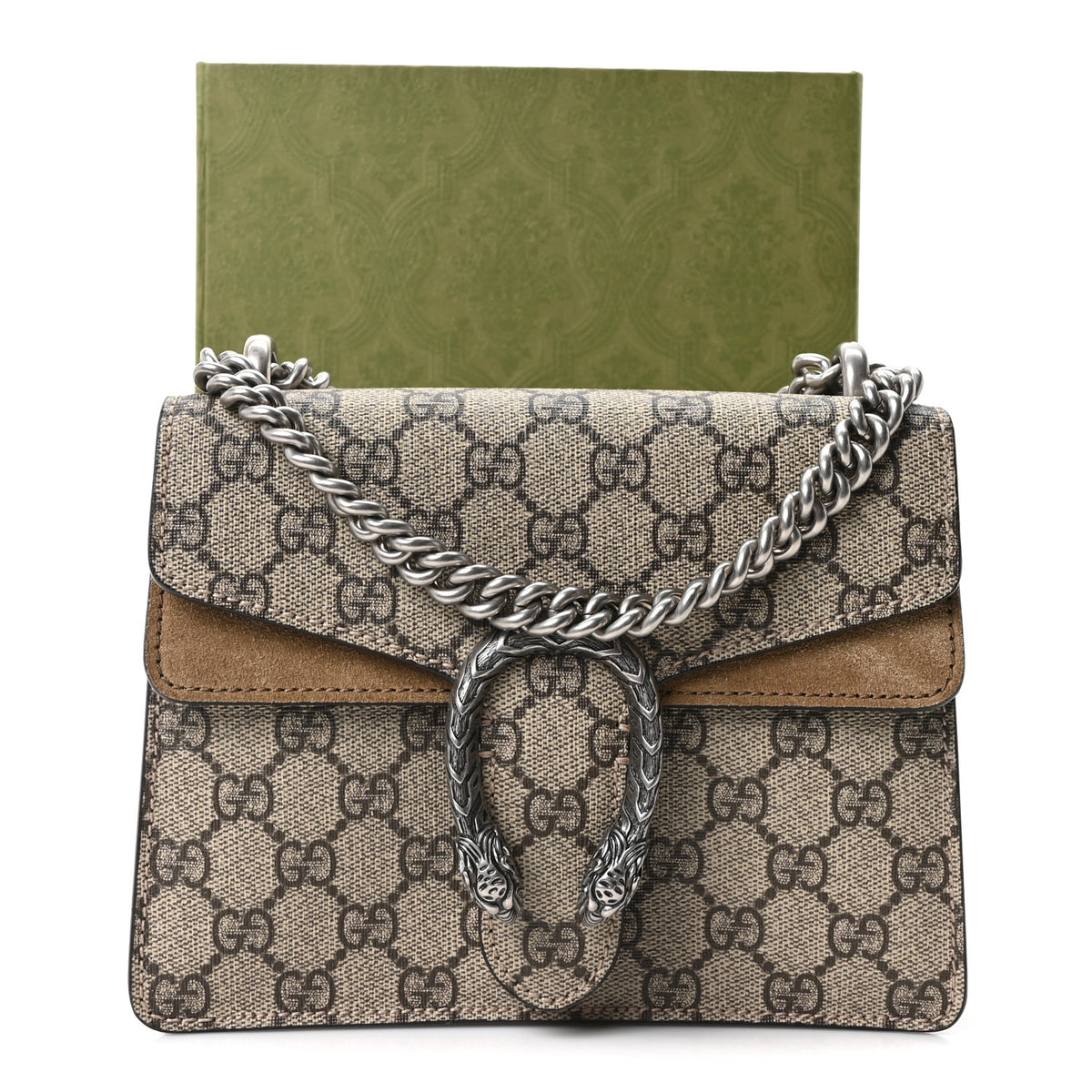 Gucci GG Supreme Monogram Mini Dionysus Shoulder Bag Taupe 10 of 10