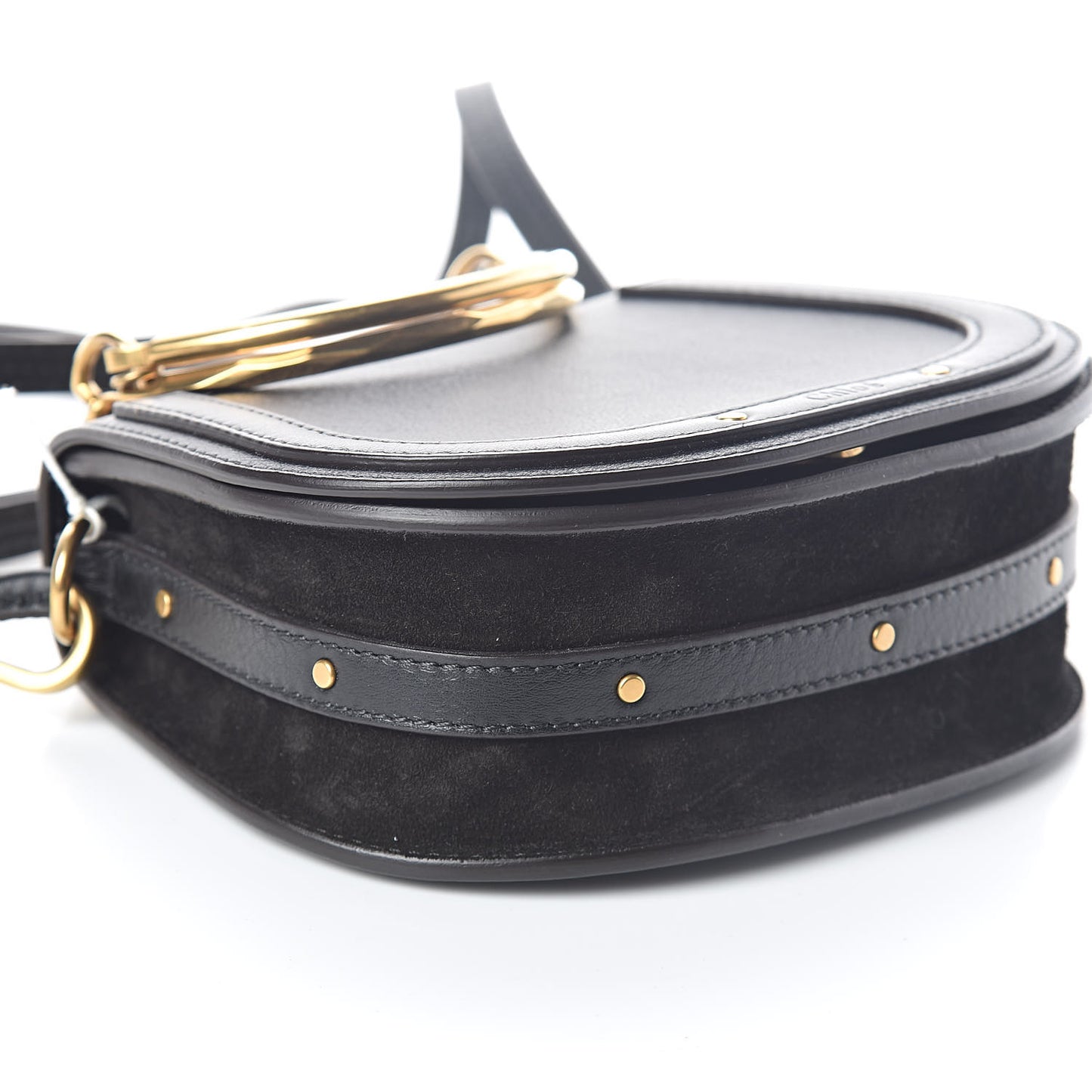 Calfskin Small Nile Bracelet Bag Black
