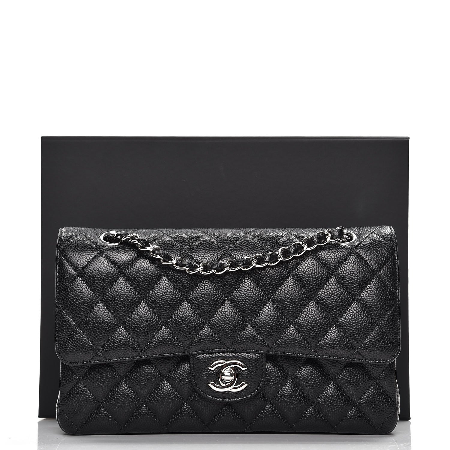 Chanel Caviar Quilted Medium Double Flap Black 9 of 9