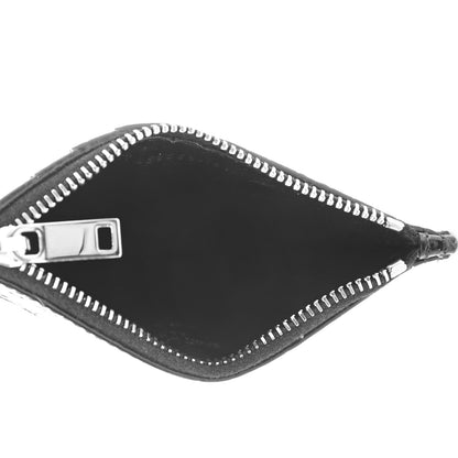 Saint Laurent Calfskin Crocodile Embossed 5 Fragments Zip Pouch Card Holder 5 of 7