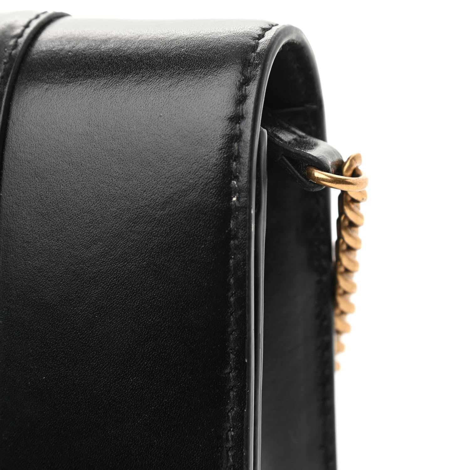Balenciaga Shiny Box Calfskin Hourglass Chain Bag Black 10 of 11