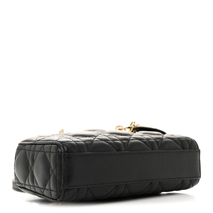 Christian Dior Lambskin Cannage Micro Lady D-Joy Black 4 of 11