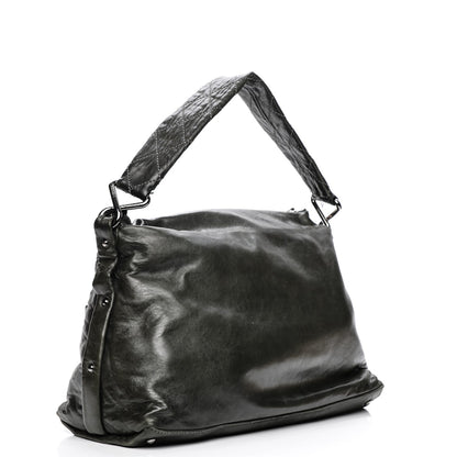 Chanel Lambskin Stitched 8 Knots Hobo Dark Grey 3 of 8