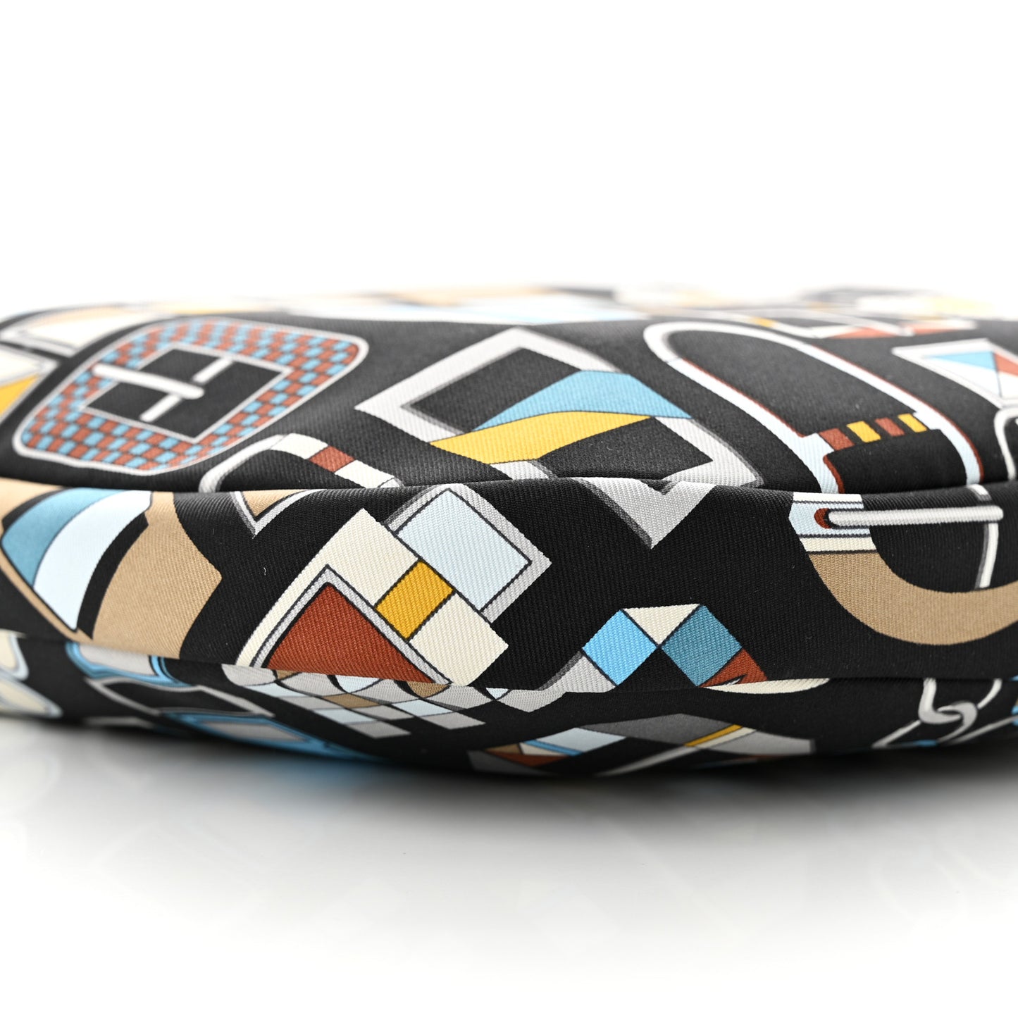 Silk Sursoie To Go Pouch Bleu Marine Craie Black