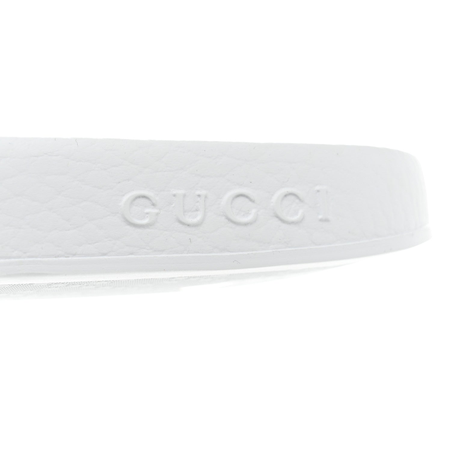 Gucci Nappa Interlocking G Cat Womens Pursuit Slide Sandals 37 Great White 6 of 7