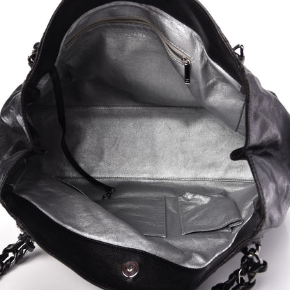 Chanel Glazed Caviar East West Modern Chain Tote Black 5 of 9