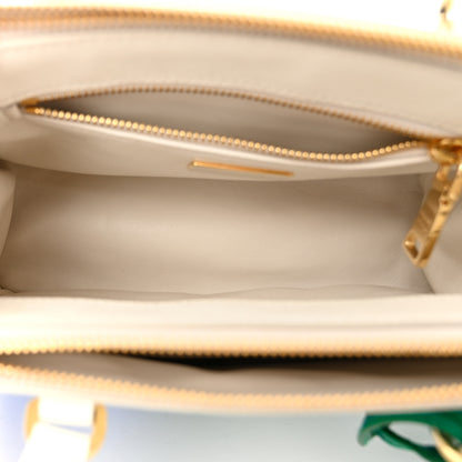 Prada X ALEX DA CORTE Saffiano Special Edition Small Galleria Double Zip Tote Wave Mango 5 of 10