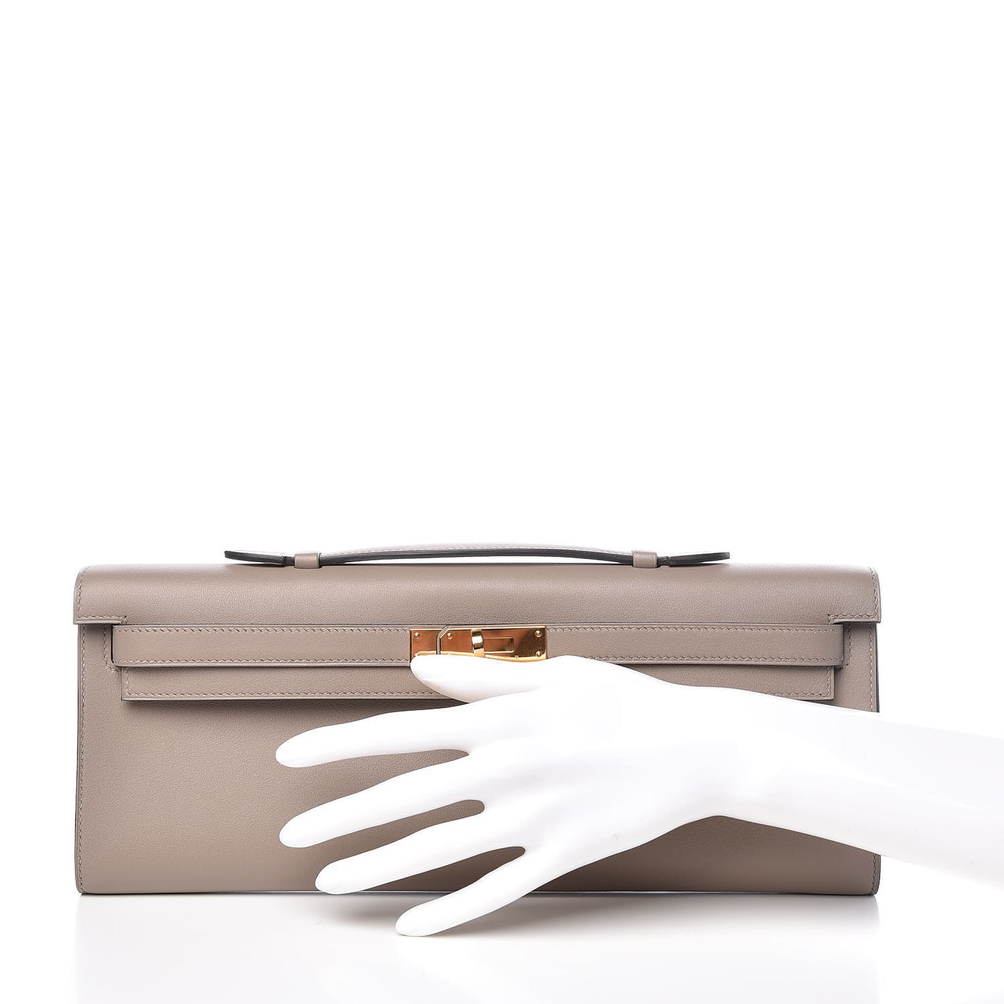 Swift Kelly Cut Clutch Pochette Gris Asphalt