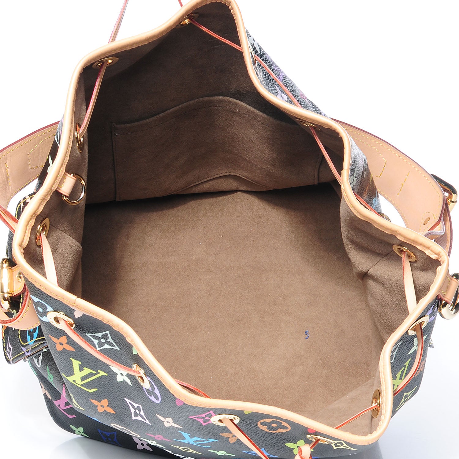 Louis Vuitton Monogram Multicolor Petit Noe Black 7 of 7