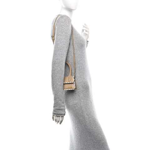 Calfskin Mini Le Chiquito Whipstitch  Beige