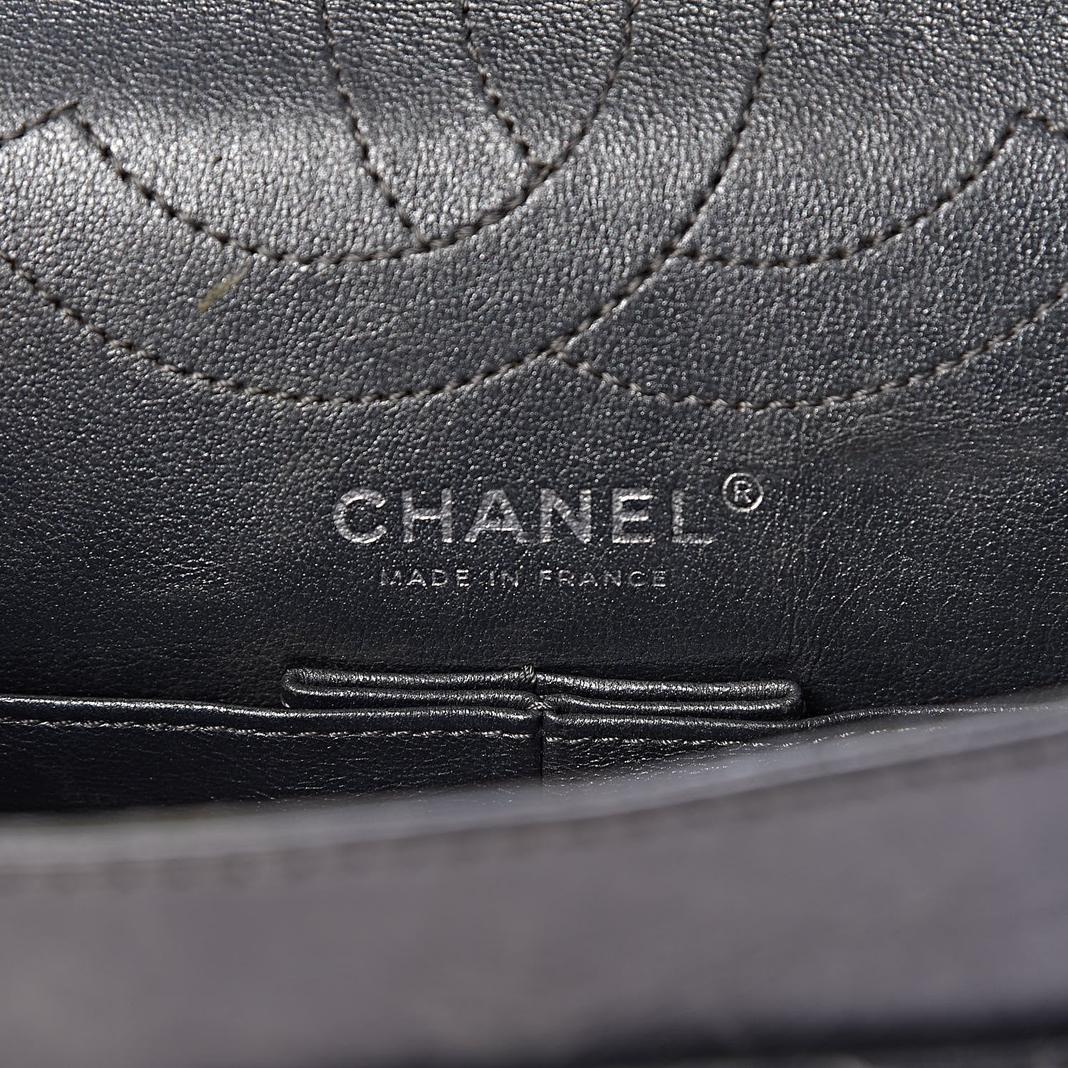 Chanel Metallic Aged Calfskin Quilted 2.55 Reissue 225 Flap Dark Silver 6 of 16