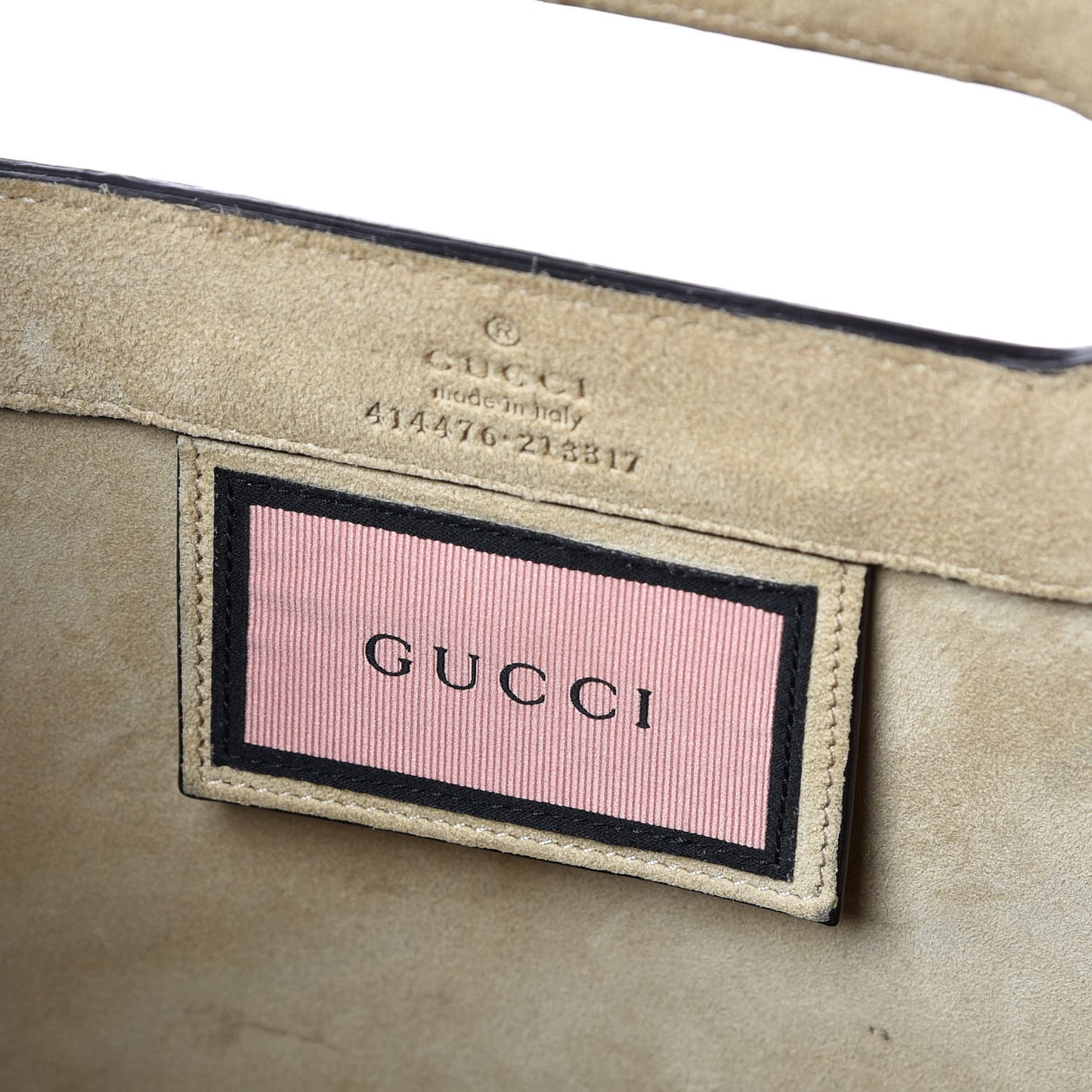 Calfskin GucciGhost Real Medium XL Tote Hibiscus Red