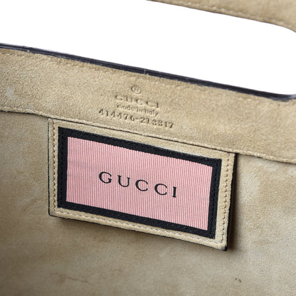 Gucci Calfskin GucciGhost Real Medium XL Tote Hibiscus Red 9 of 14
