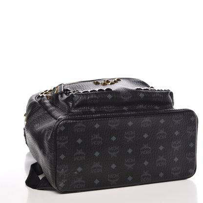 MCM Visetos Studded Medium Stark M Backpack Black 4 of 15
