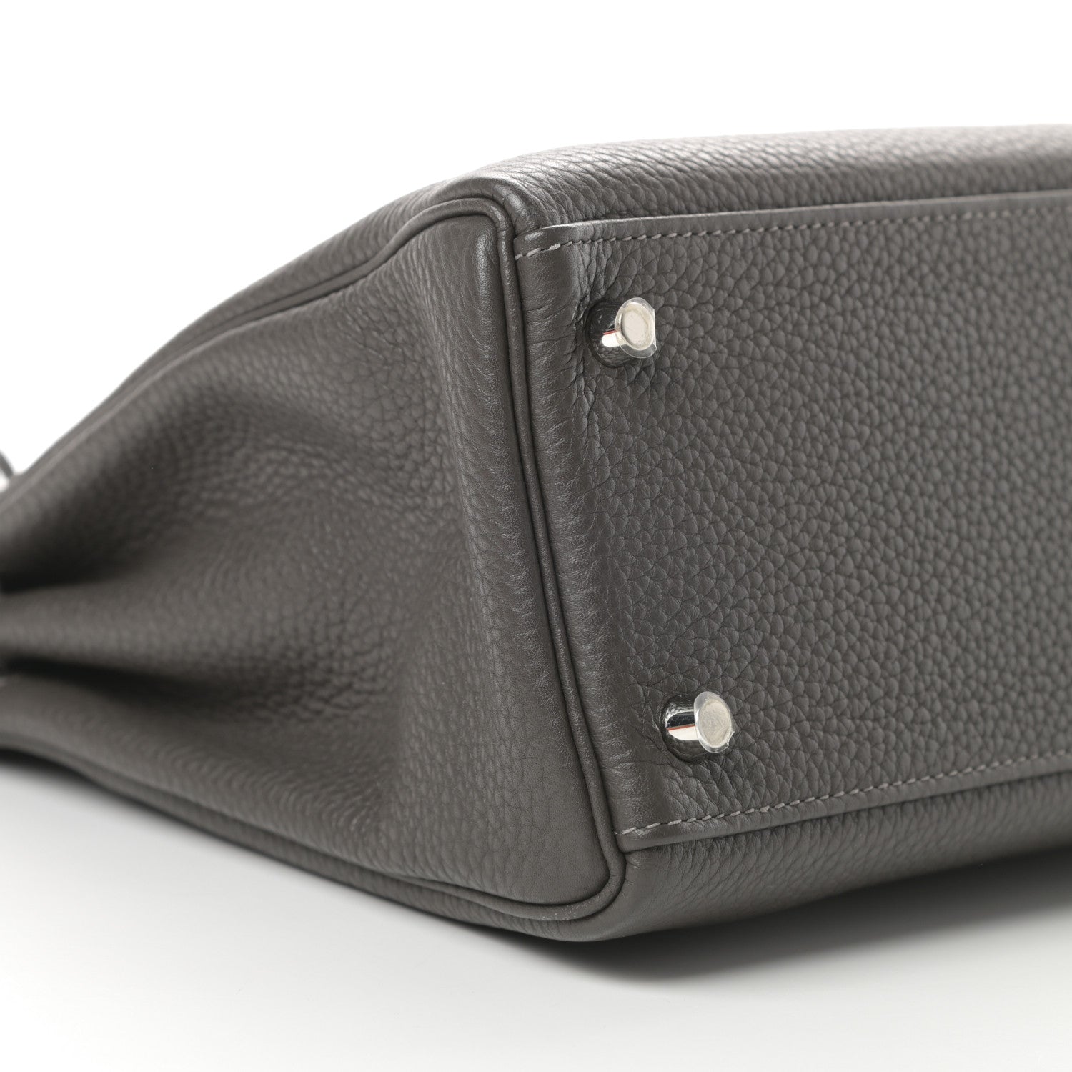 Hermes Taurillon Clemence Kelly Retourne 32 Graphite 9 of 13