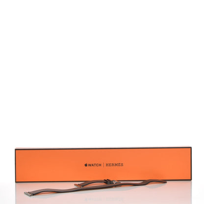 Hermes Swift 38mm Apple Watch Double Tour Band L Etain 8 of 8