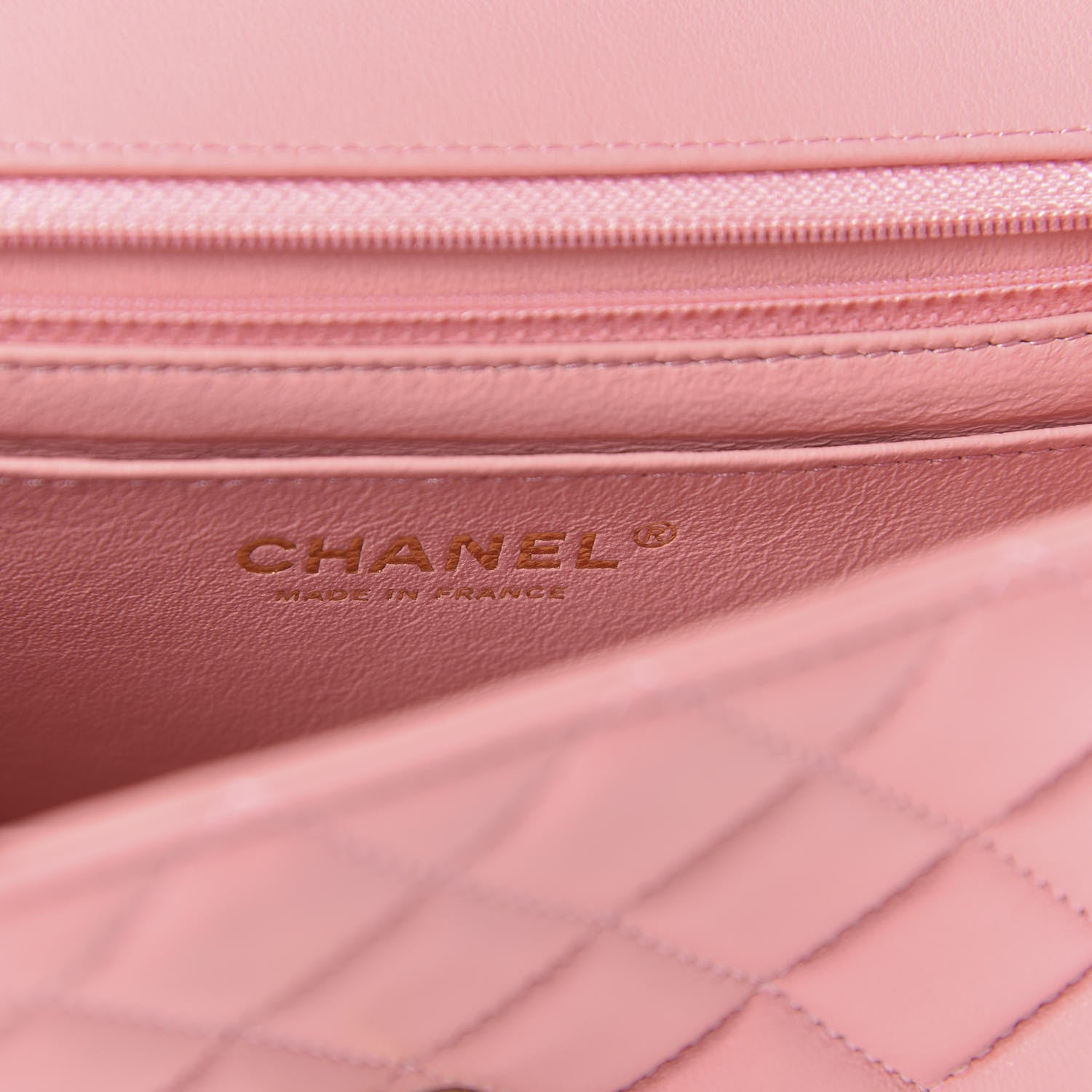 Chanel Lambskin Quilted Mini Rectangular Flap Pink 8 of 11
