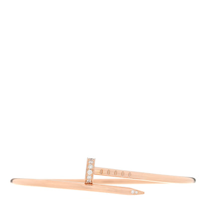 Cartier 18K Pink Gold Diamond Small Juste Un Clou Bracelet 15 1 of 4