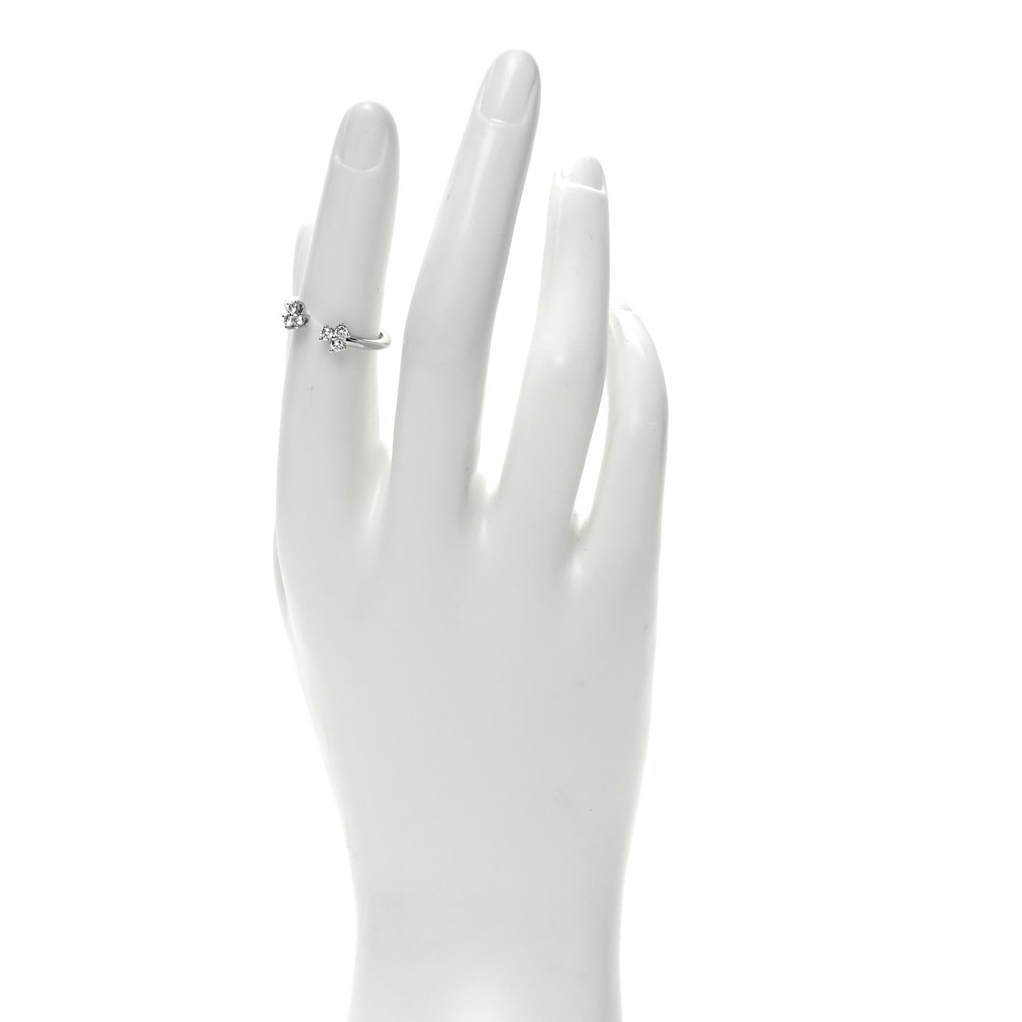 Platinum Diamond Aria Open Ring 50 5.5