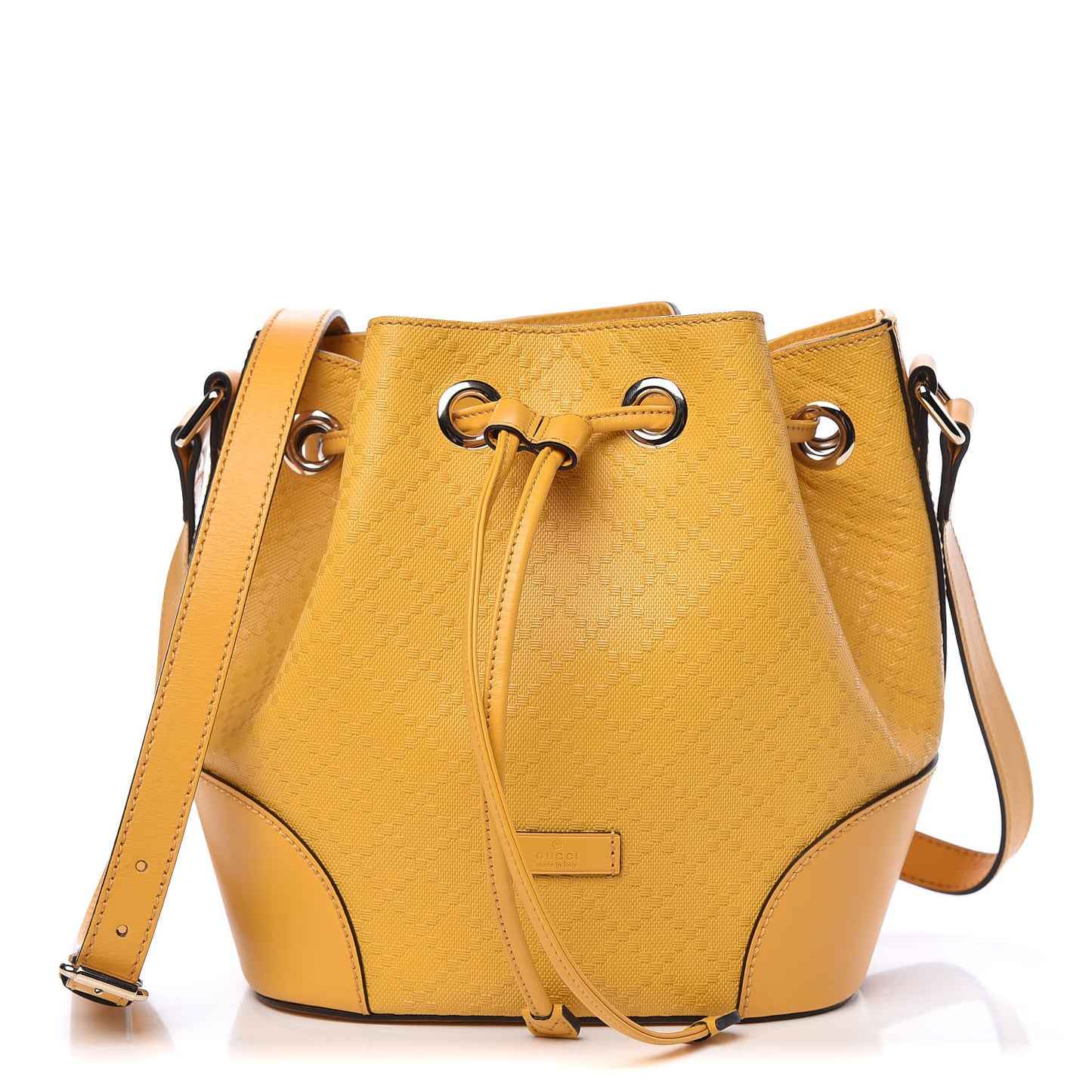 Hilary Lux Bright Diamante Small Bucket Bag Bumblebee