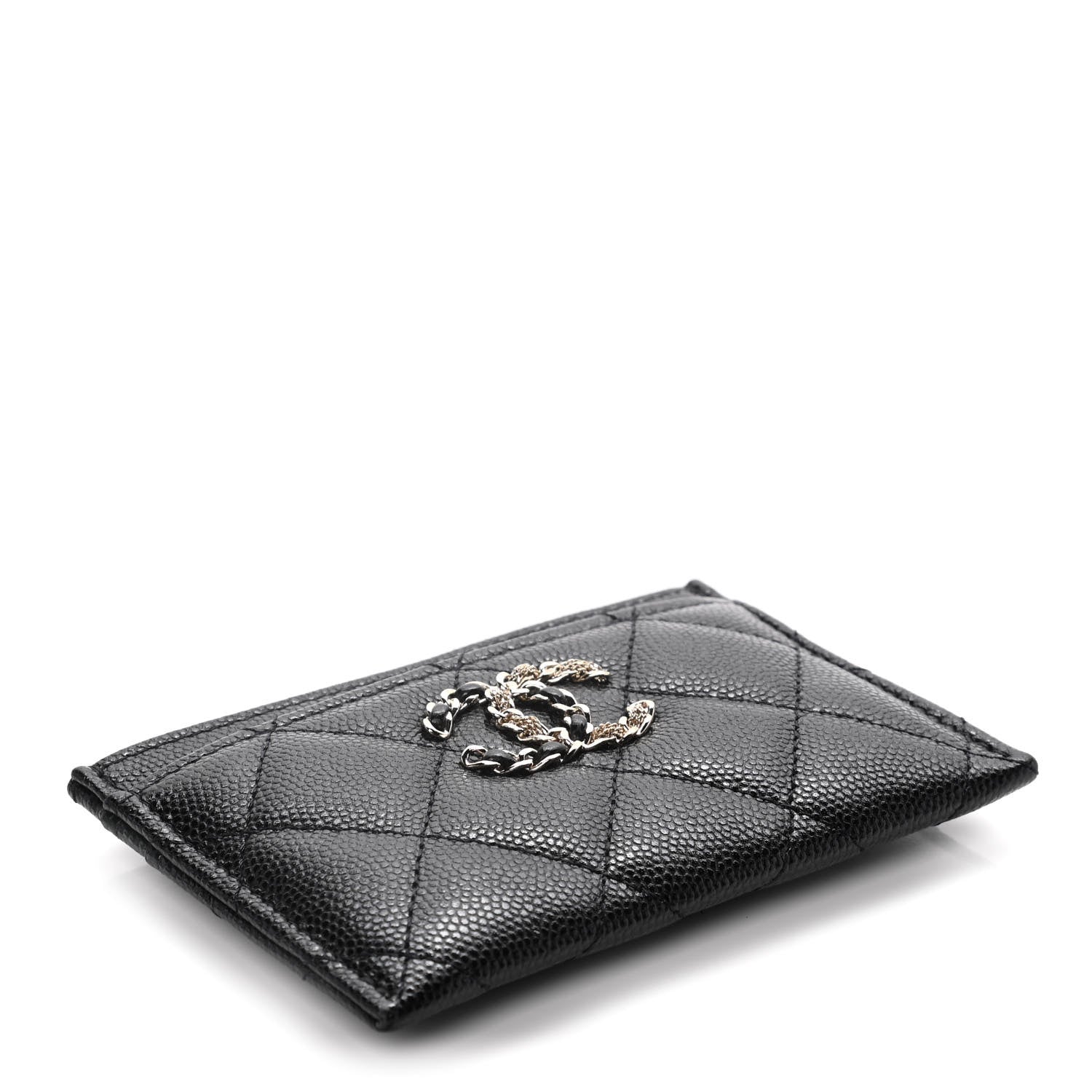 Chanel Caviar Quilted French New Wave Card Holder Black 4 of 14