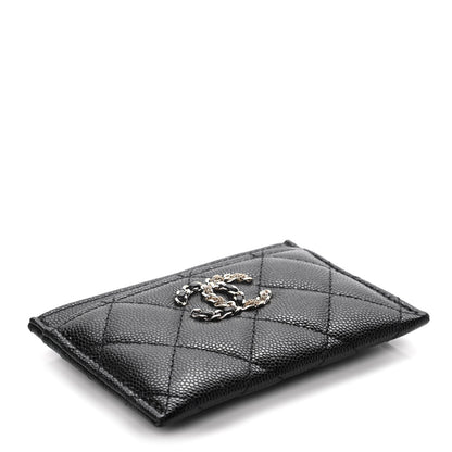 Chanel Caviar Quilted French New Wave Card Holder Black 4 of 14