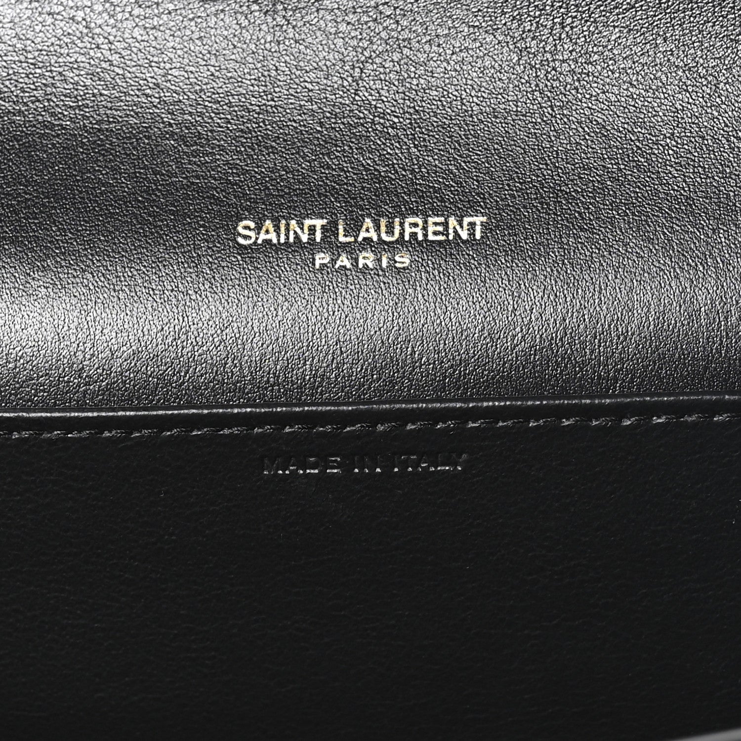 Saint Laurent Crinkled Calfskin Uptown Chain Wallet Black 6 of 10