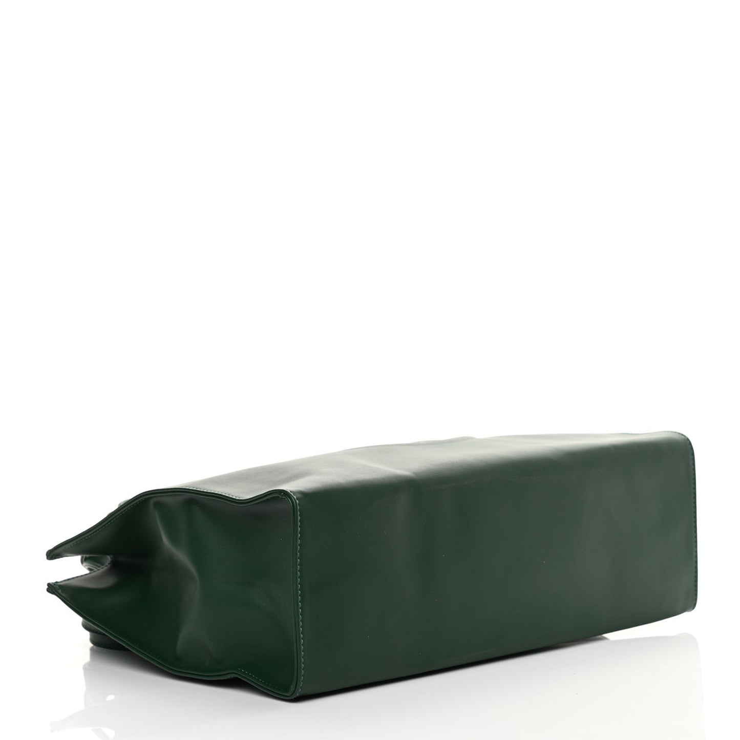 Vegan Leather Medium Shopping Bag Dark Olive