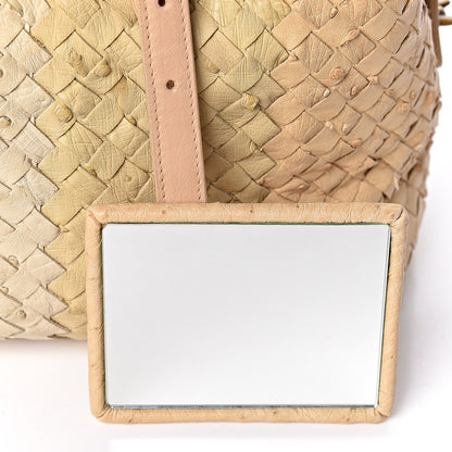 Bottega Veneta Ostrich Intrecciato Montaigne Nude Ivory 10 of 11