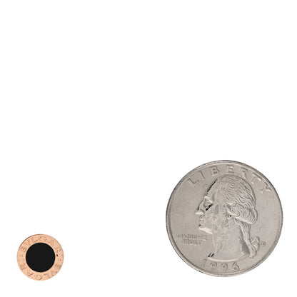 Bulgari 18K Rose Gold Onyx BVLGARI BVLGARI Single Stud Earring 2 of 4
