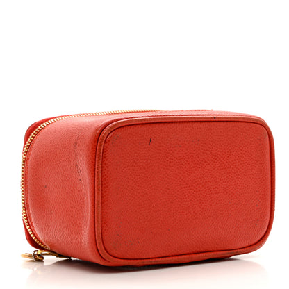 Chanel Caviar Vanity Cosmetic Case Red 4 of 11