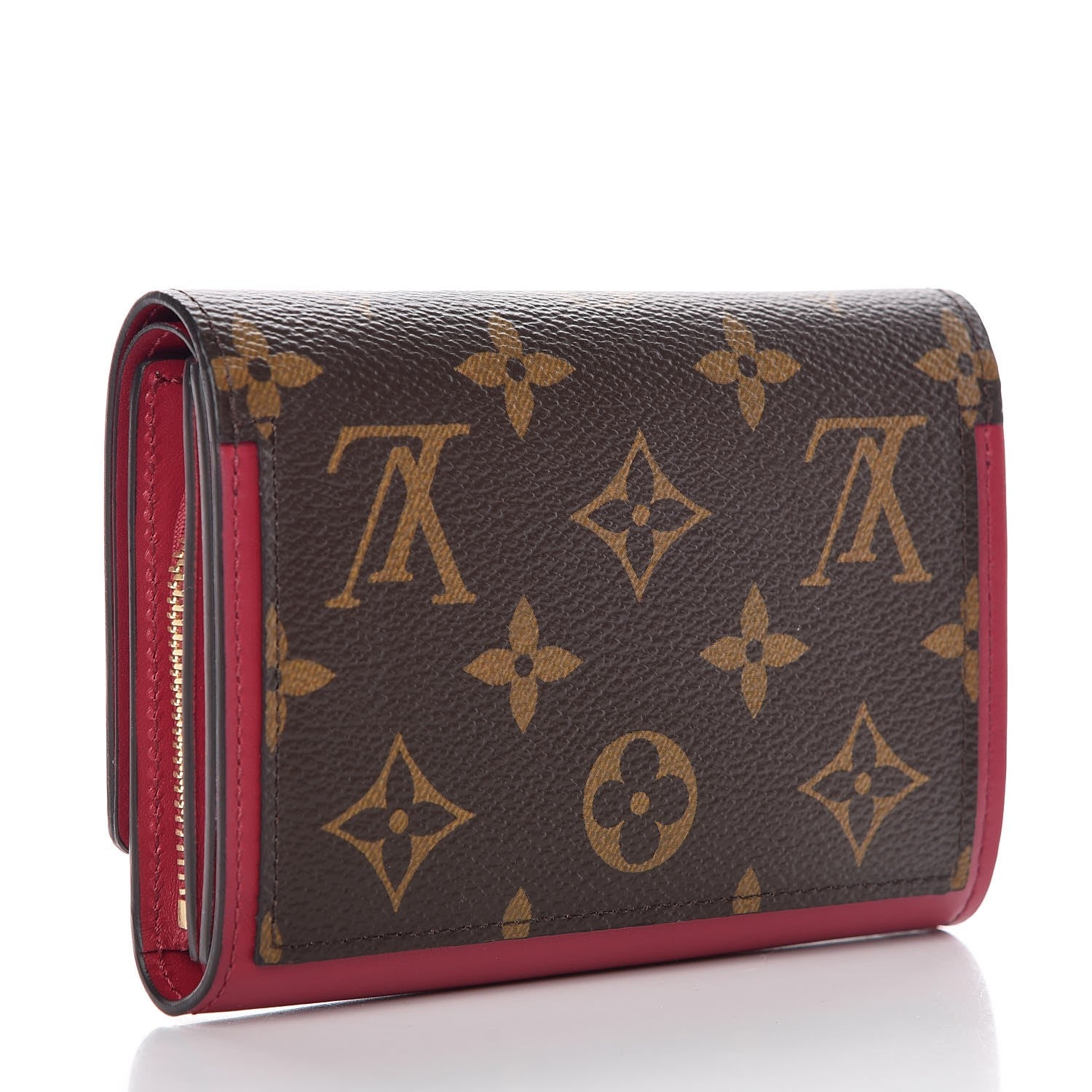 Louis Vuitton Monogram Flore Compact Wallet Fuchsia 3 of 7