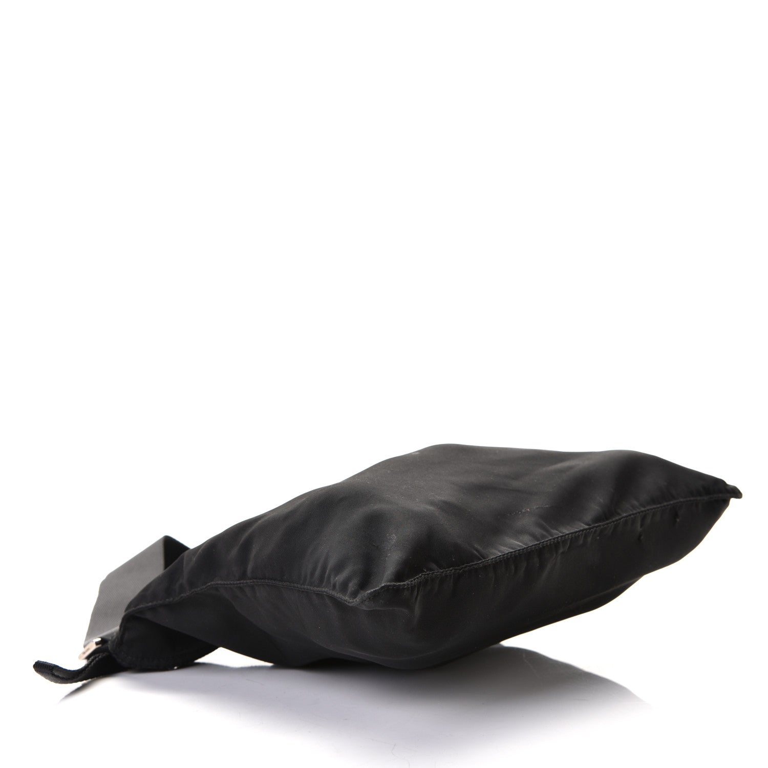 Prada Nylon Flat Messenger Bag Black 4 of 8