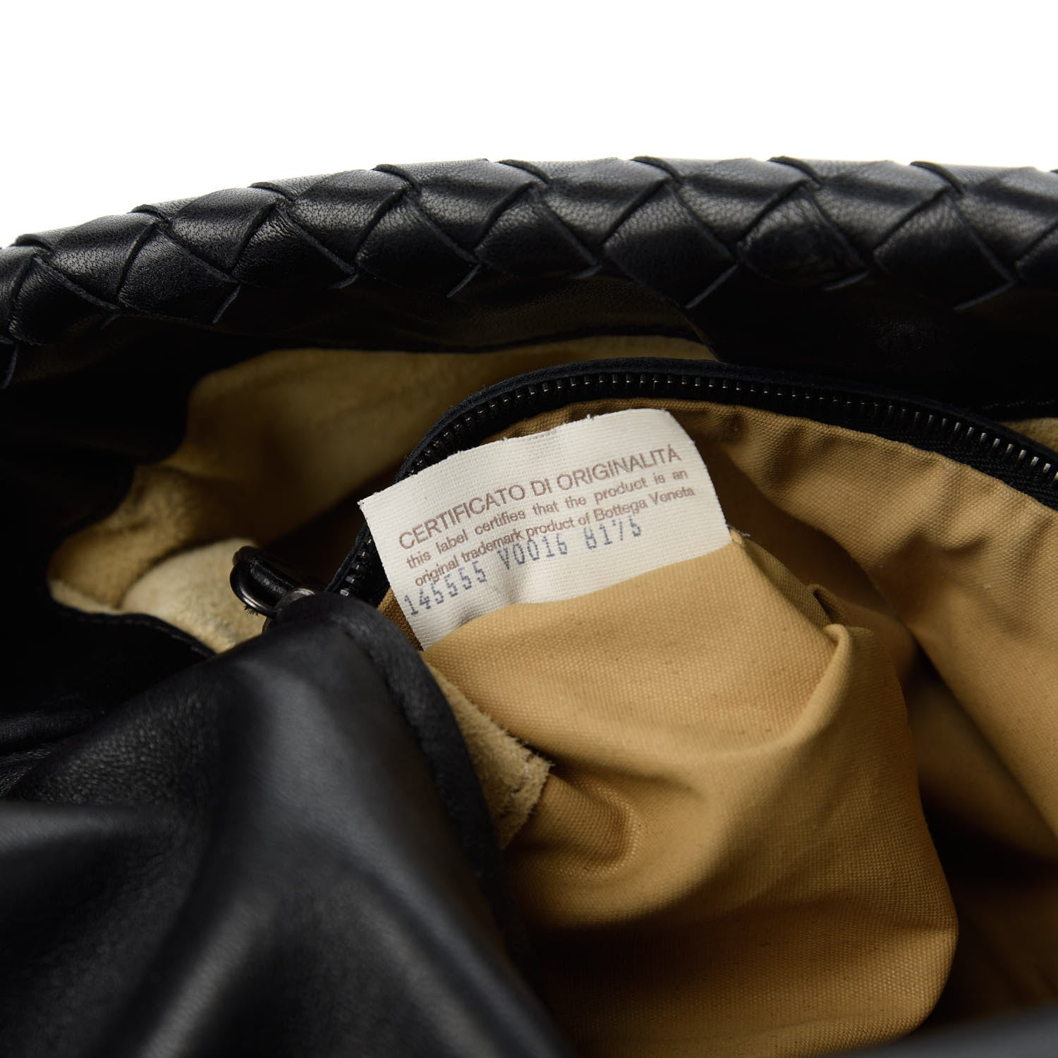 Bottega Veneta Nappa Intrecciato Braided Flap Shoulder Bag Black 9 of 10