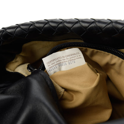 Bottega Veneta Nappa Intrecciato Braided Flap Shoulder Bag Black 9 of 10