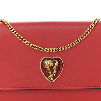 Versace Vitello Virtus V-Mine Wallet on Chain Red 7 of 9
