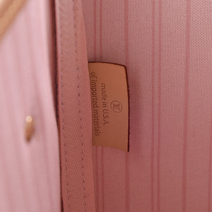 Louis Vuitton Damier Azur Neo Neverfull MM Rose Ballerine 9 of 11