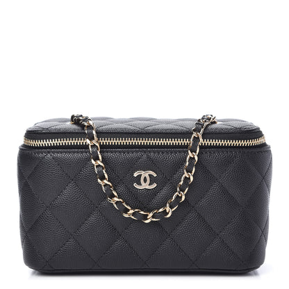Chanel Caviar Quilted Small Vanity Case With Chain Black 1 of 11