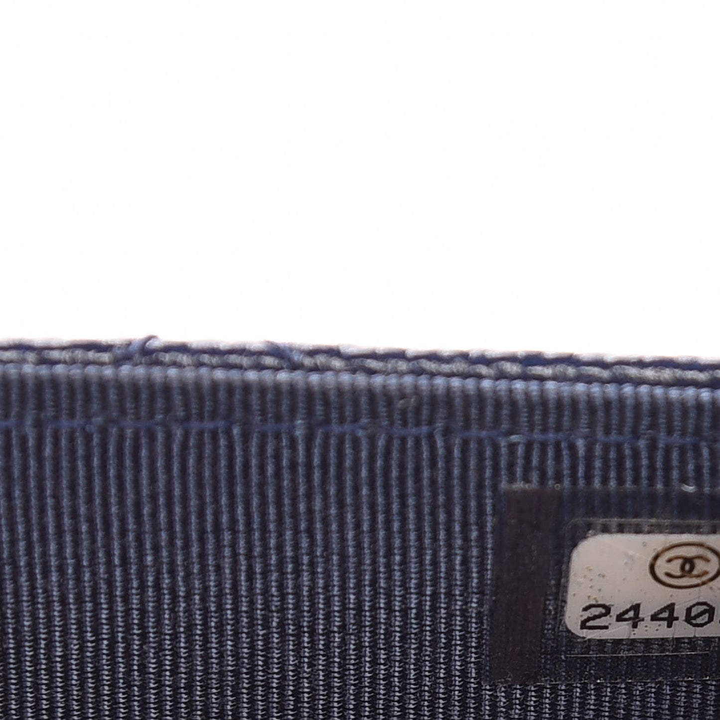 Caviar Quilted Wallet On Chain WOC Navy Blue