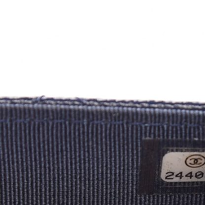 Chanel Caviar Quilted Wallet On Chain WOC Navy Blue 8 of 9