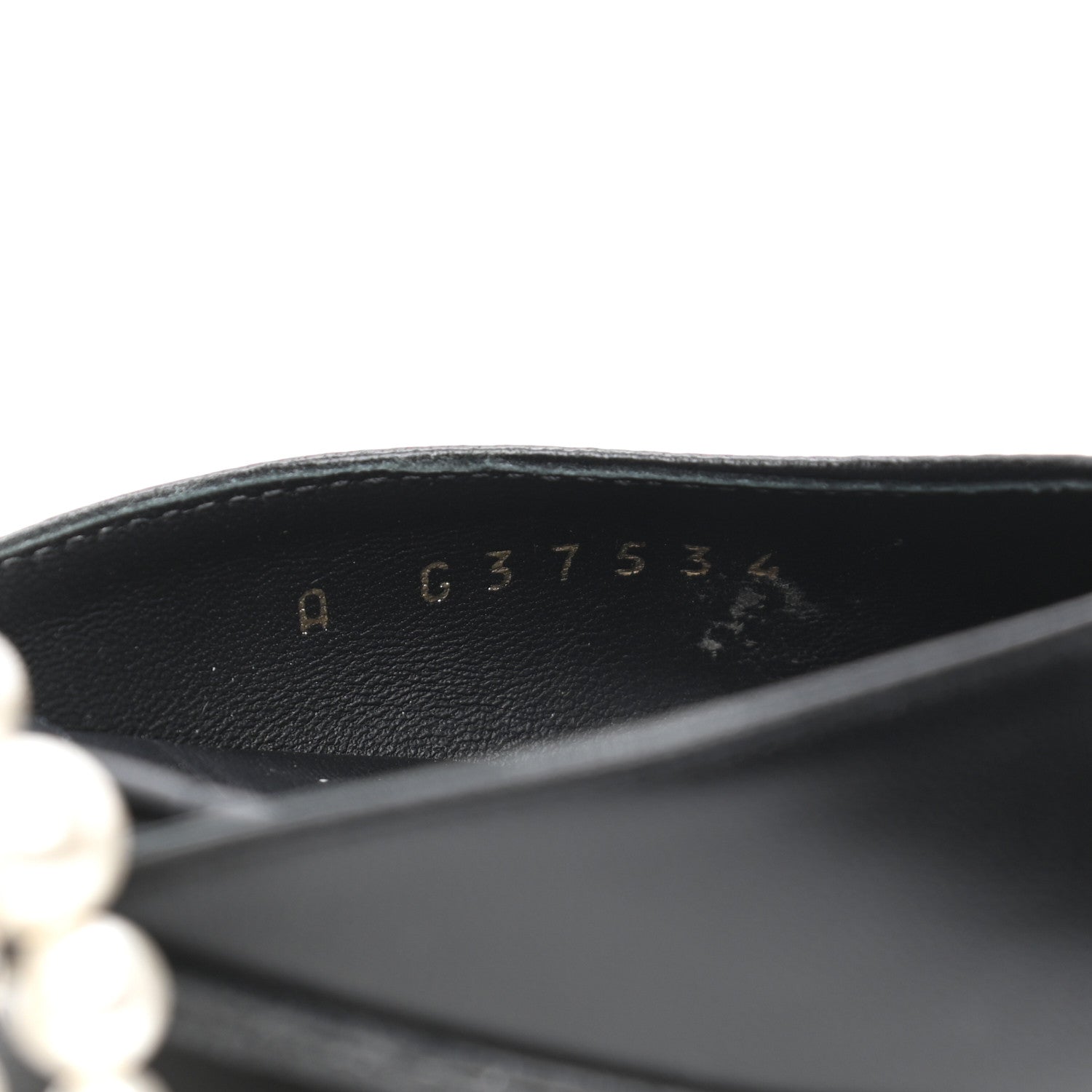 Chanel Lambskin Grosgrain Cap Toe Pearl Slingbacks 36 Black 8 of 9