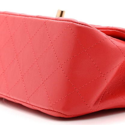 Chanel Lambskin Quilted Mini Square Flap Red 10 of 10