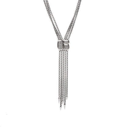David Yurman Sterling Silver Diamond Pave Confetti Drop Necklace 4 of 7