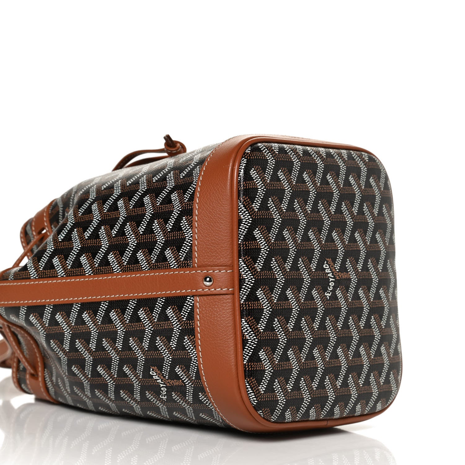 Goyard Goyardine Petit Flot Bucket Bag PM Black Gold 8 of 11