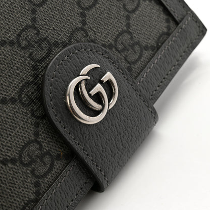 Gucci GG Supreme Monogram Textured Dollar Calfskin Web Ophidia Passport Case Grey 8 of 8