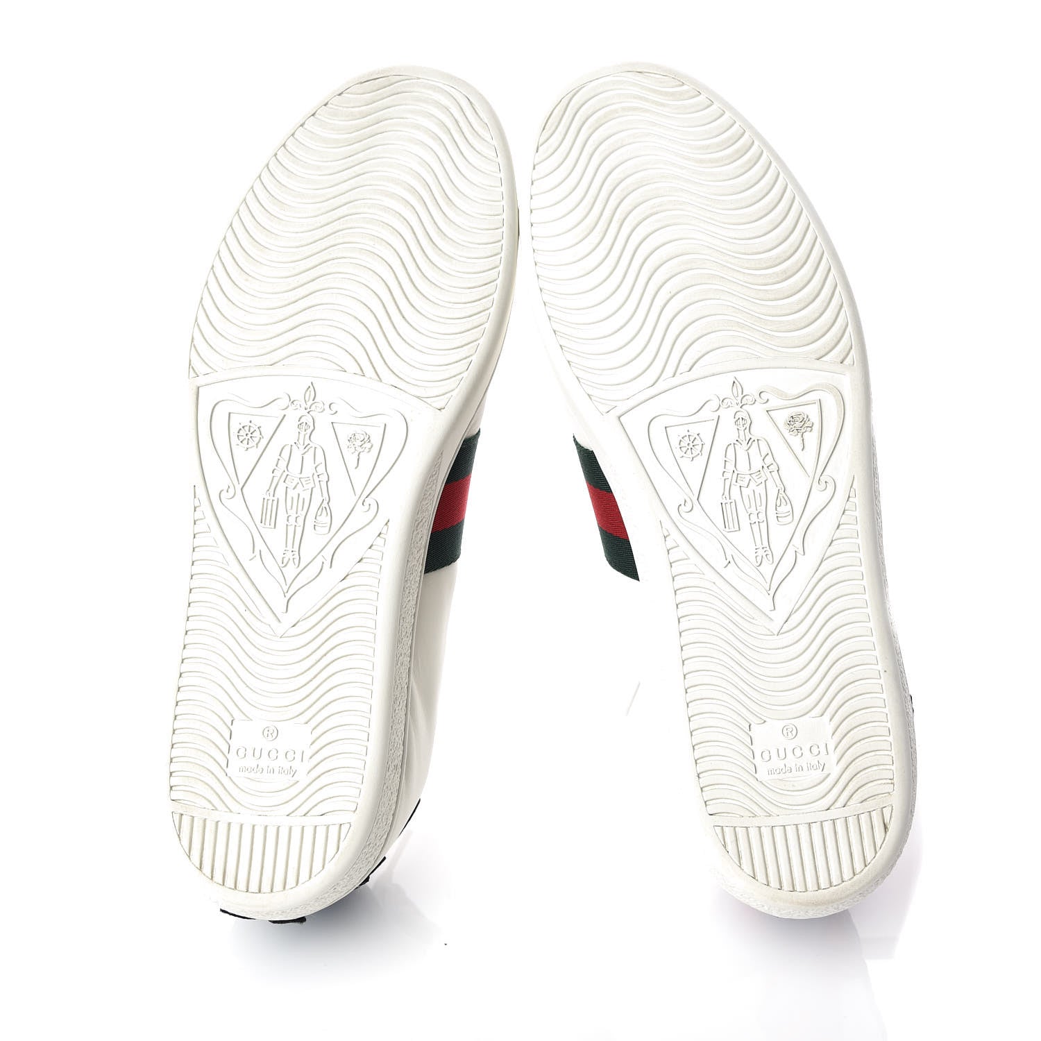 Gucci Calfskin Web Floral Embroidered Ace Sneakers 39 White 5 of 10