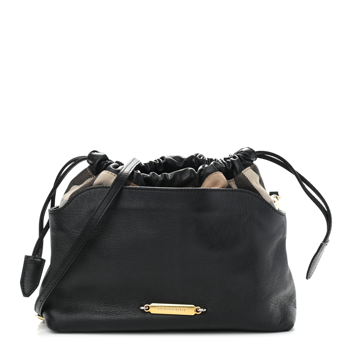 Calfskin House Check Little Crush Black