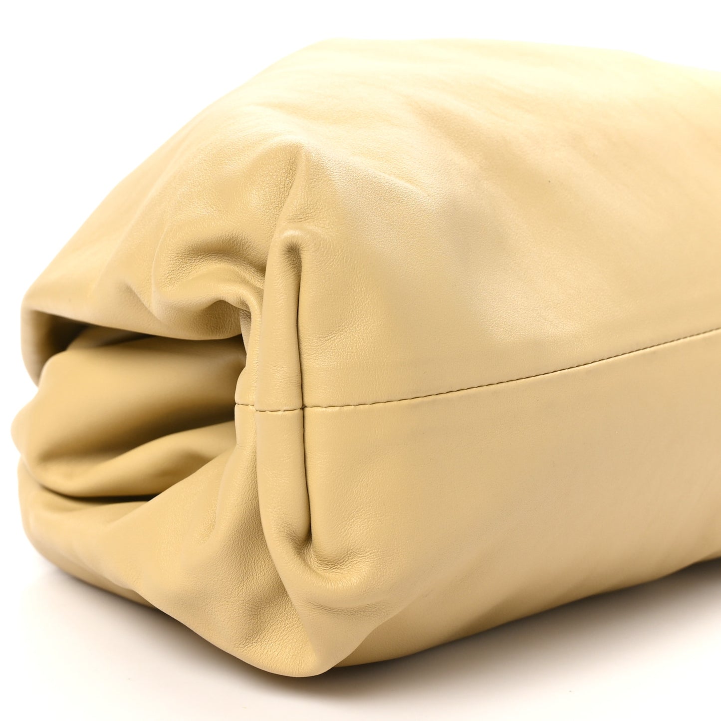 Smooth Butter Calf The Pouch Oversized Clutch Tapioca