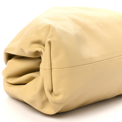 Bottega Veneta Smooth Butter Calf The Pouch Oversized Clutch Tapioca 8 of 9