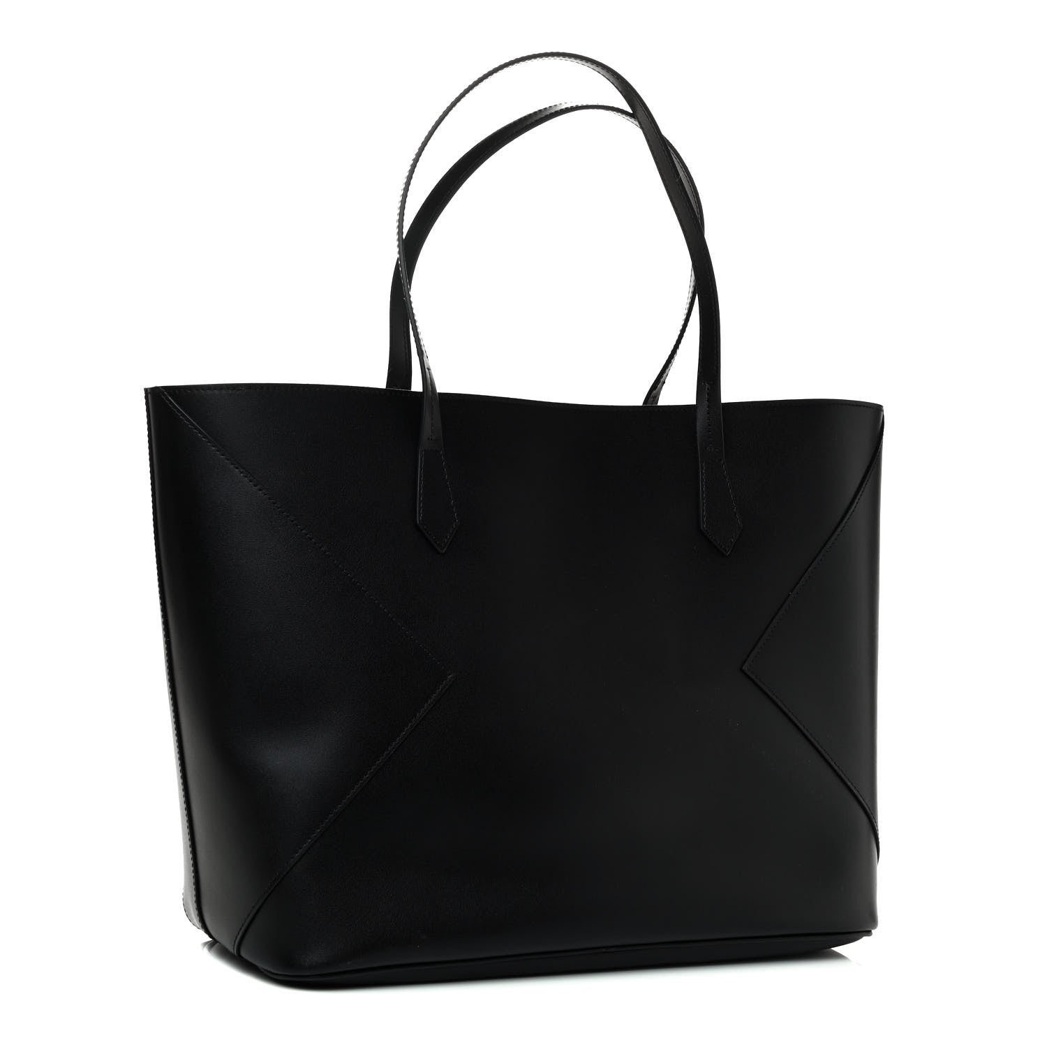 Givenchy Smooth Calfskin Wing Shopper Tote Black White 2 of 4